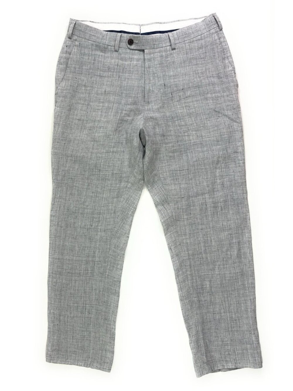 SuitSupply Brescia Dress Pants Size 32x28 Solbiati Pure Linen Trouser Gray